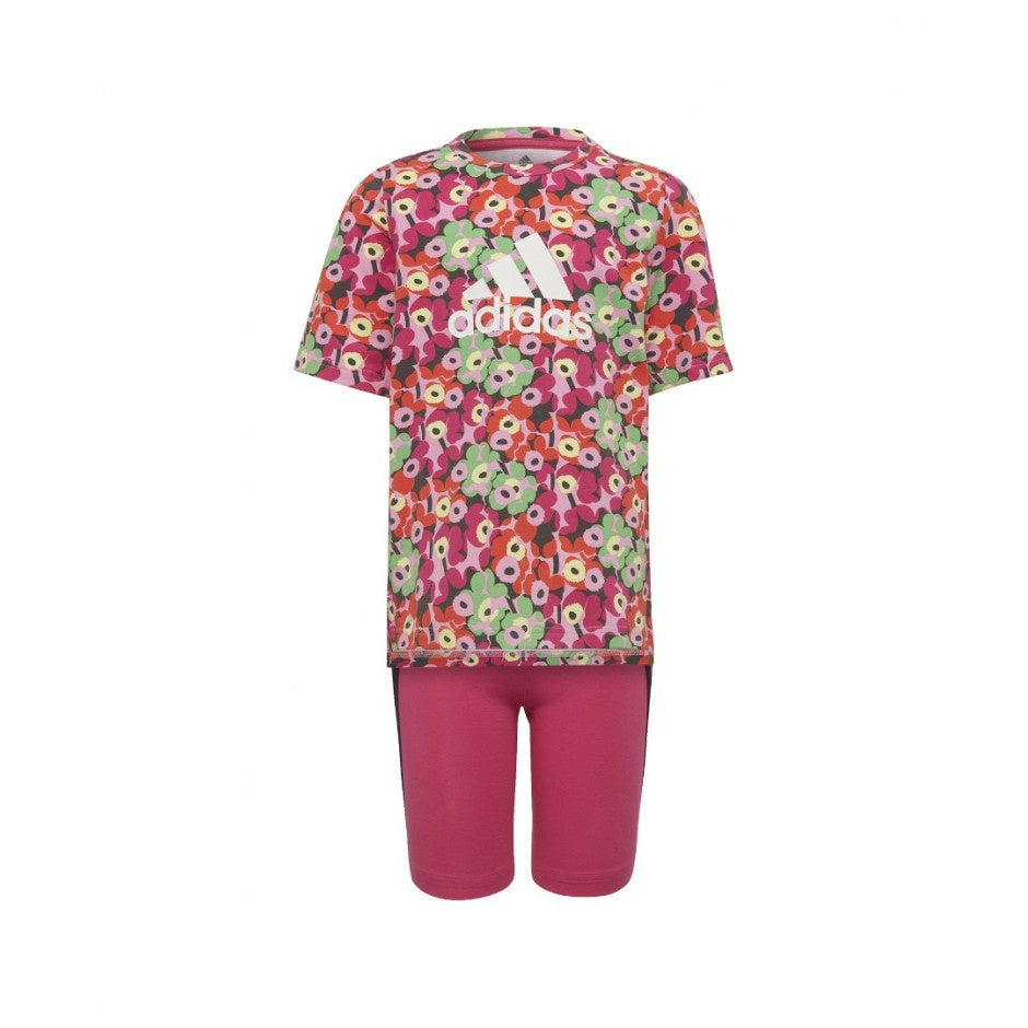 ADIDAS X MARIMEKKO TIGHTS SET - Frost Pink / Real Magenta / Semi Solar Lime