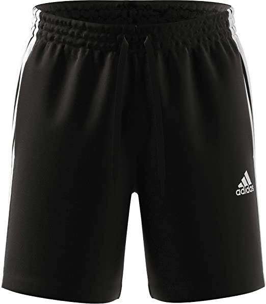 AEROREADY ESSENTIALS 3-STRIPES SHORTS - Black / White