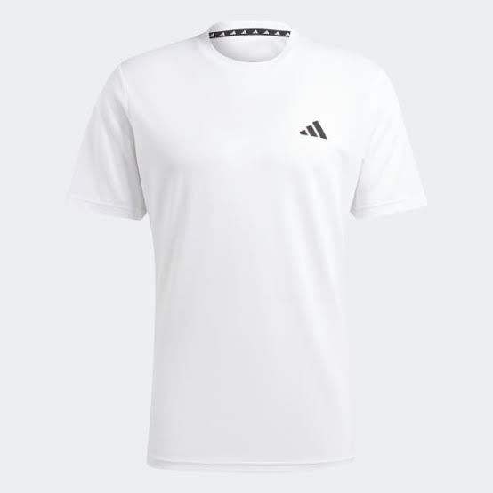 TRAIN ESSENTIALS TRAINING T-SHIRT - White / Black