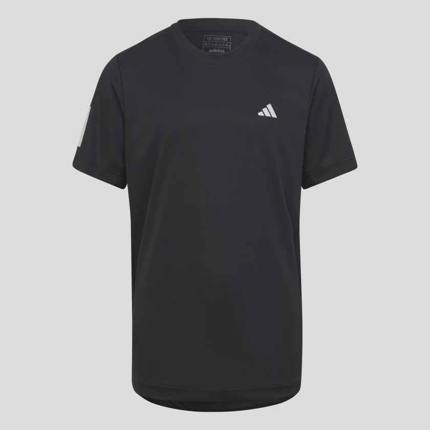 CLUB TENNIS 3-STRIPES T-SHIRT - Black