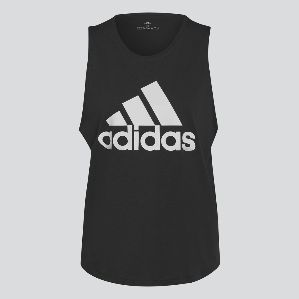 ESSENTIALS BIG LOGO TANK TOP - Black / White