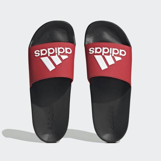 ADILETTE SHOWER SLIDES - Better Scarlet / Ftwr White / Core Black