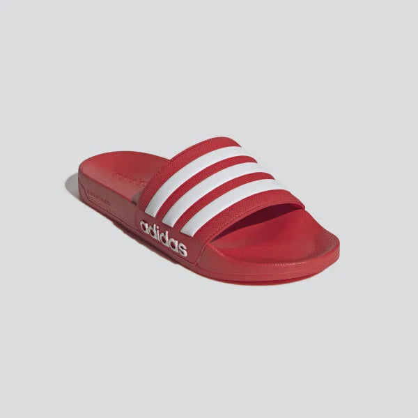 ADILETTE SHOWER SLIDES - Vivid Red / Ftwr White / Vivid Red
