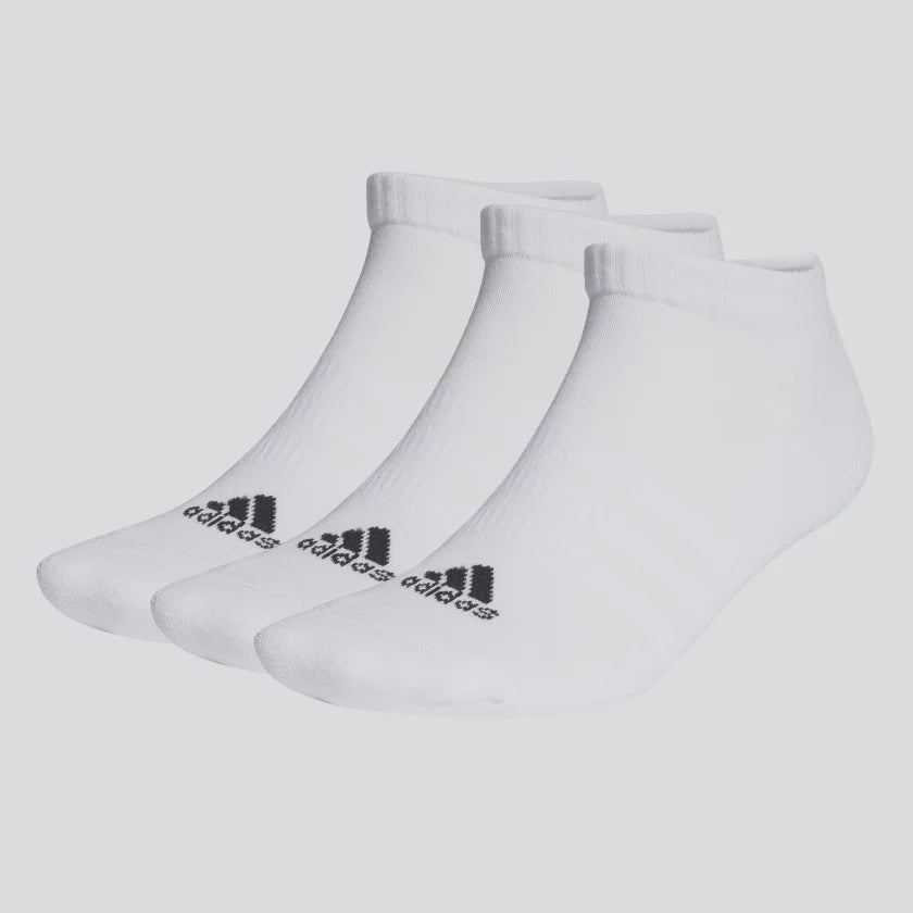 CUSHIONED LOW-CUT SOCKS 3 PAIRS - White / Black