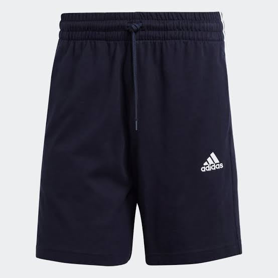 ESSENTIALS 3-STRIPES SHORTS - Legend Ink / White