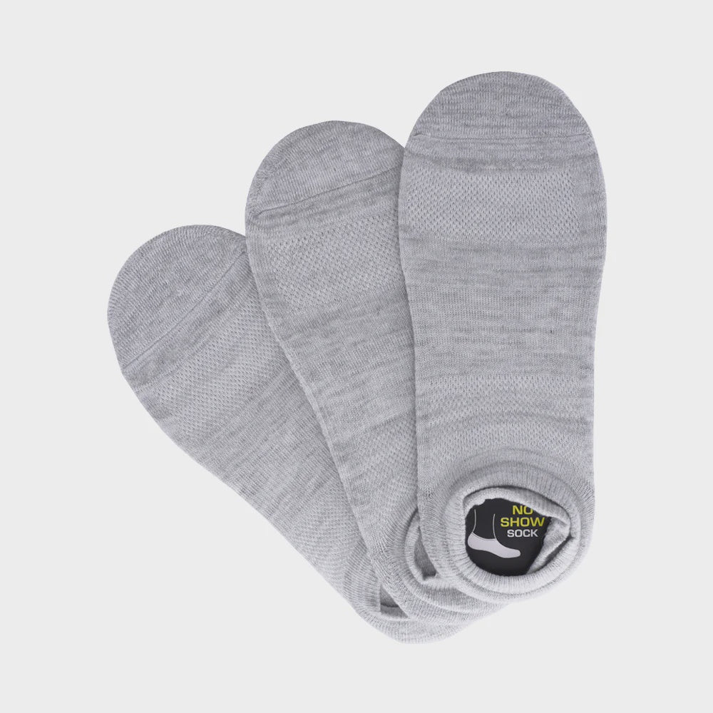 S113887-095-SKECHERS 3PK MENS 1/2 TERRY SUPER NO SHOW