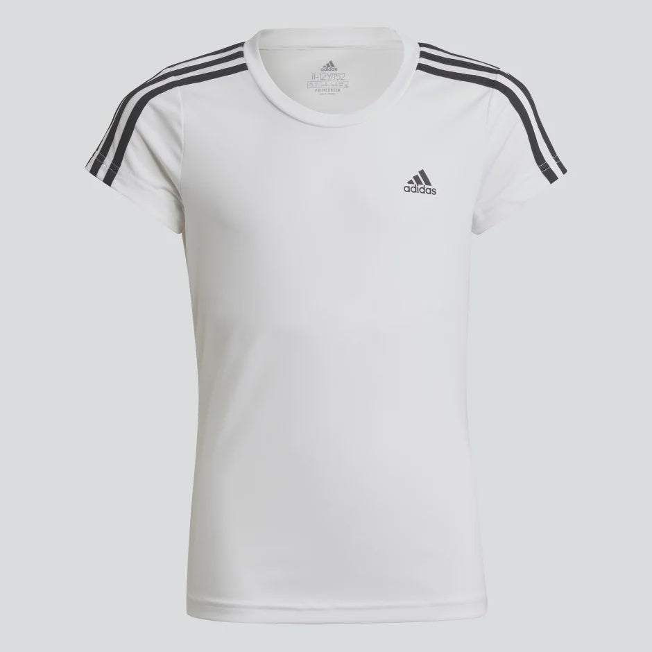 DESIGNED 2 MOVE 3-STRIPES T-SHIRT - White / Black