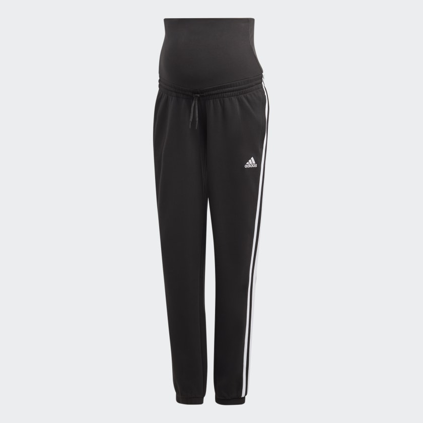 MATERNITY TRACKSUIT BOTTOMS - Black / White