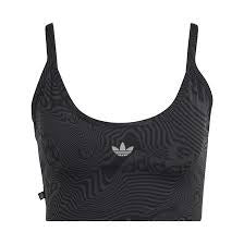 ADIDAS MARBLE PRINT SPORTS BRA LONG-SLEEVE TOP - IC2214