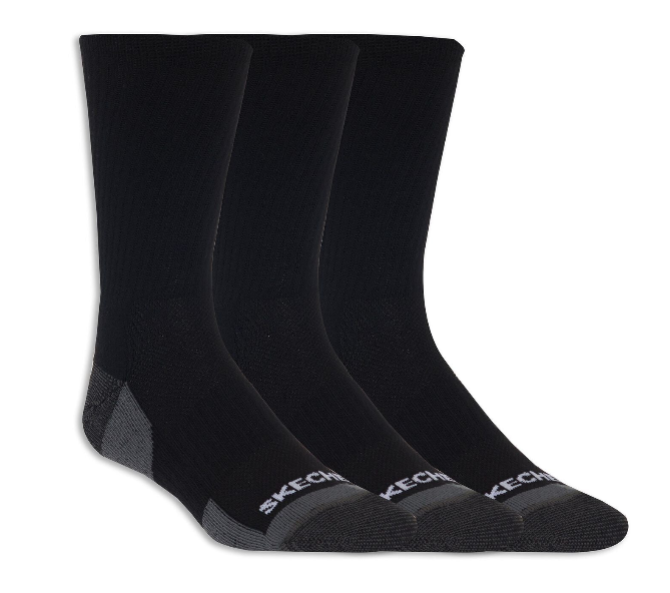 SKECHERS 3PK UNISEX 1/2 TERRY QTR CREW - S111035C - 992