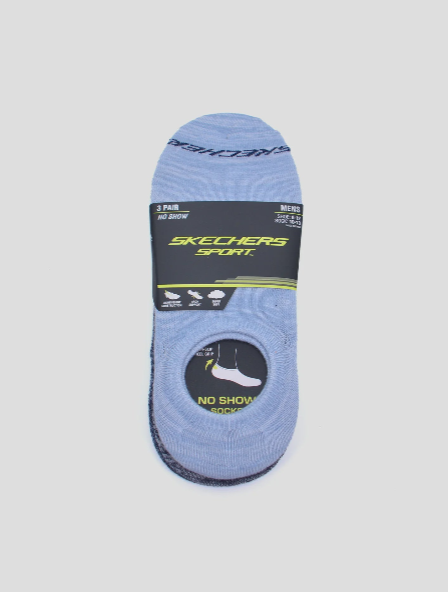 SKECHERS 3PK WOMENS NON TERRY NO SHOW - S117220 - 421