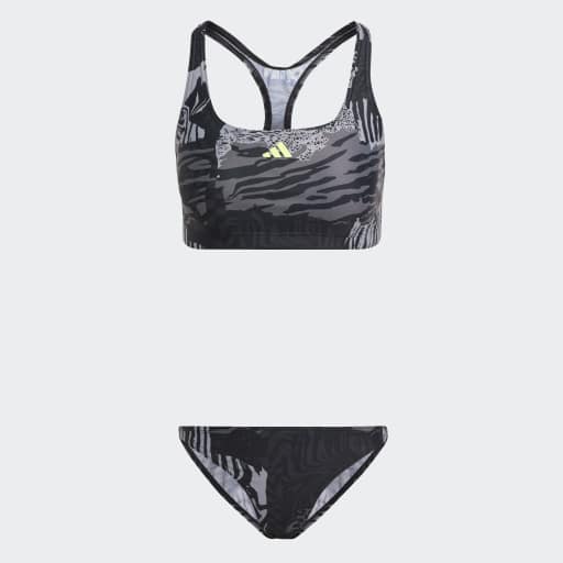 ALLOVER GRAPHIC BIKINI - Grey / Grey Five / Carbon