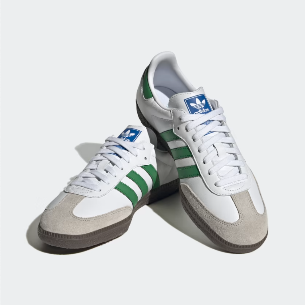 SAMBA OG SHOES - Ftwr White / Green / Supplier Colour