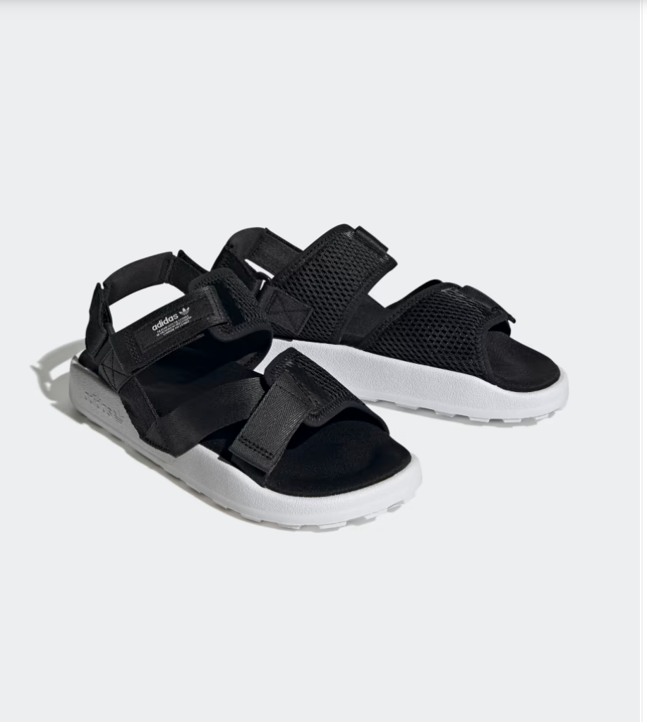 ADILETTE ADVENTURE SANDALS - Core Black / Ftwr White / Off White