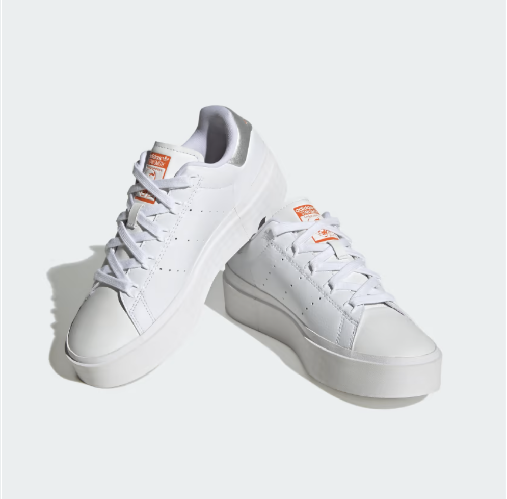STAN SMITH BONEGA SHOES - Ftwr White / Silver Met. / Orange