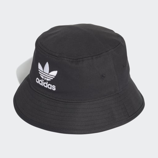 TREFOIL BUCKET HAT - Black / White