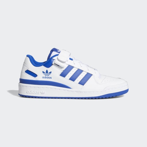 FORUM LOW SHOES - Ftwr White / Ftwr White / Team Royal Blue