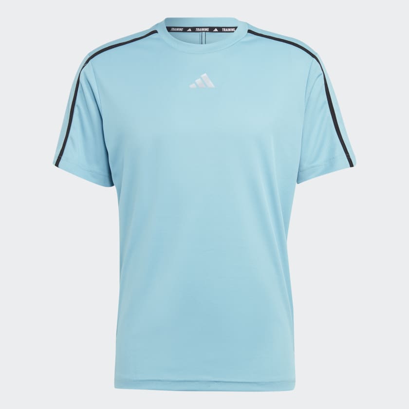 WORKOUT BASE T-SHIRT - Preloved Blue / Black / Transparent