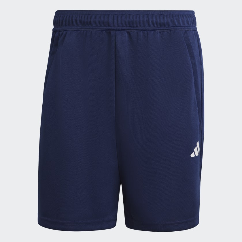 TRAIN ESSENTIALS ALL SET TRAINING SHORTS - Dark Blue / White