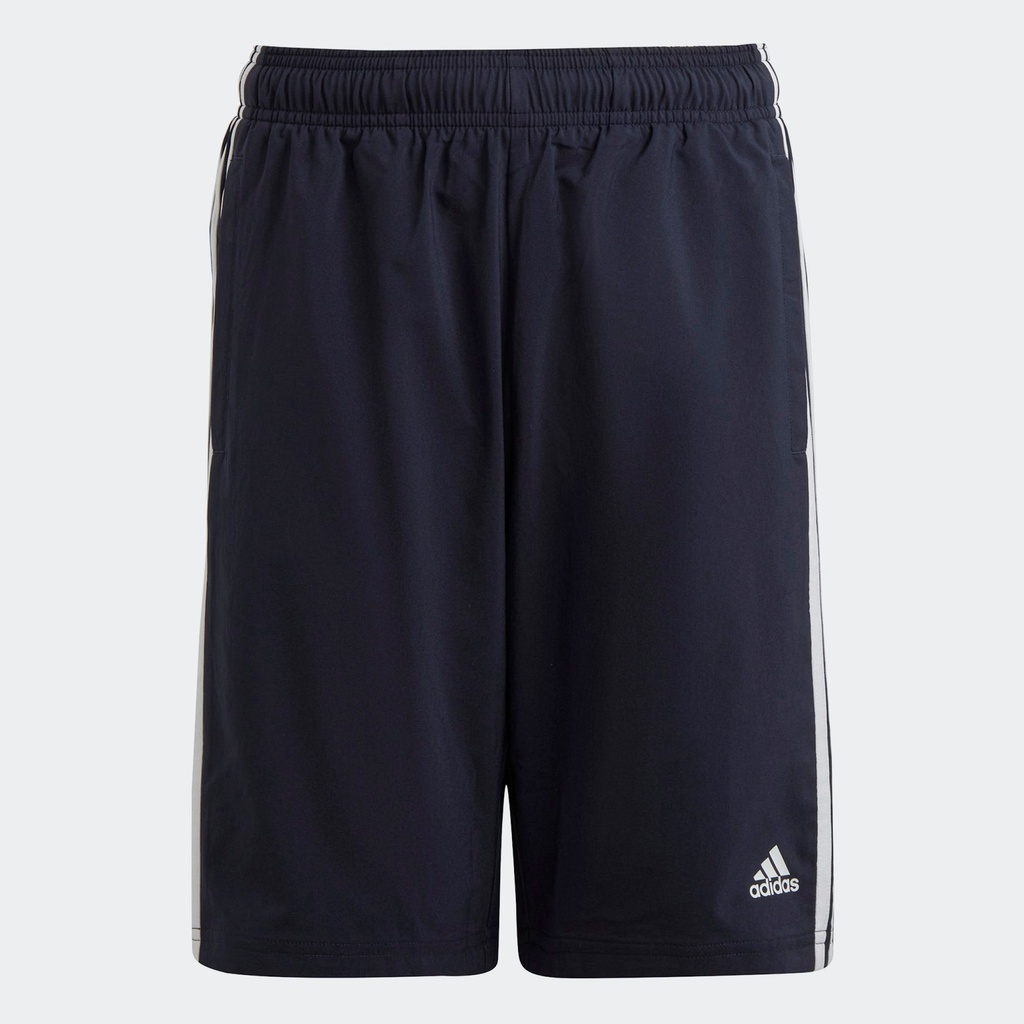 ESSENTIALS 3-STRIPES WOVEN SHORTS - Blue
