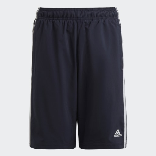 ESSENTIALS 3-STRIPES WOVEN SHORTS - Blue