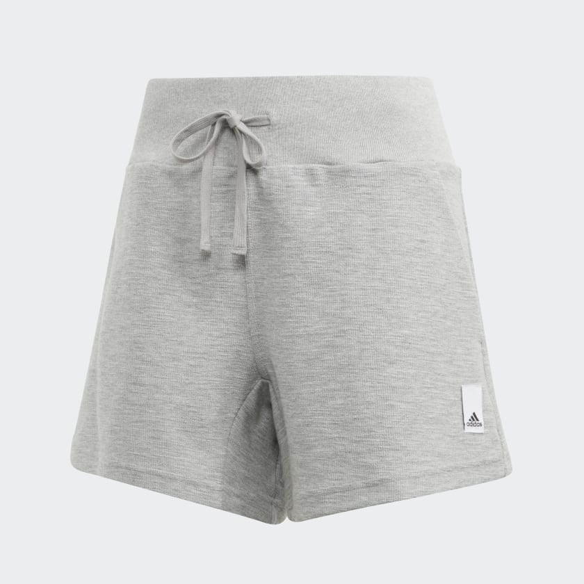 LOUNGE TERRY LOOP SHORTS - Medium Grey Heather