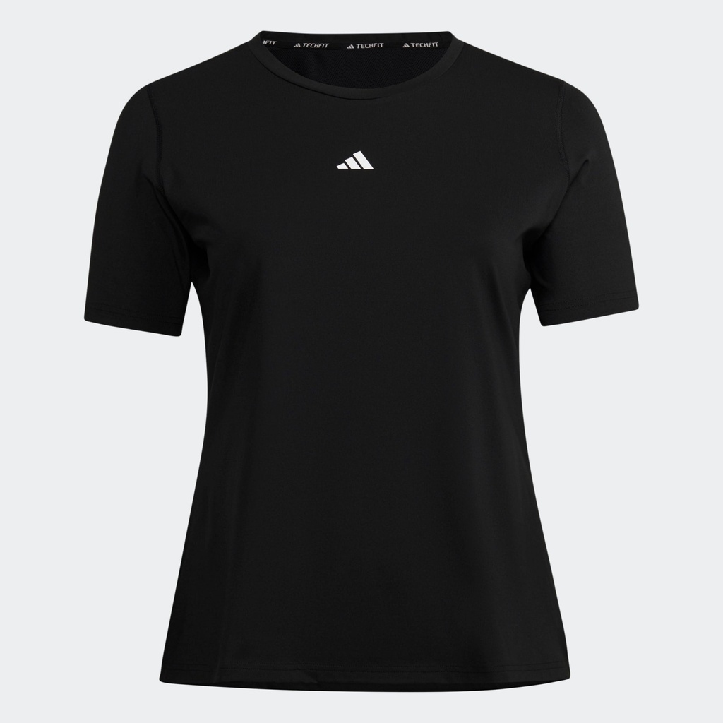 TECHFIT SHORT SLEEVE TRAINING T-SHIRT (PLUS SIZE) - Black / White