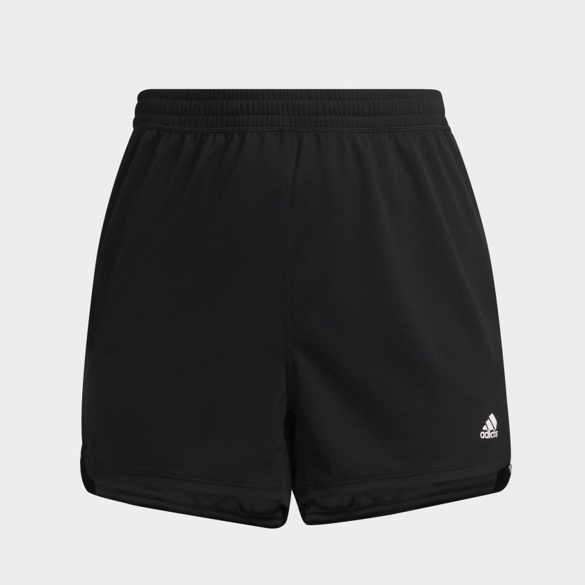 PACER 3-STRIPES KNIT SHORTS (PLUS SIZE) - Black / White