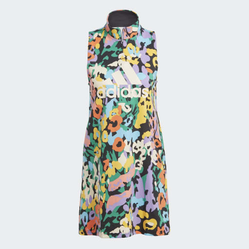 GRAPHIC DRESS - Black / Ecru Tint