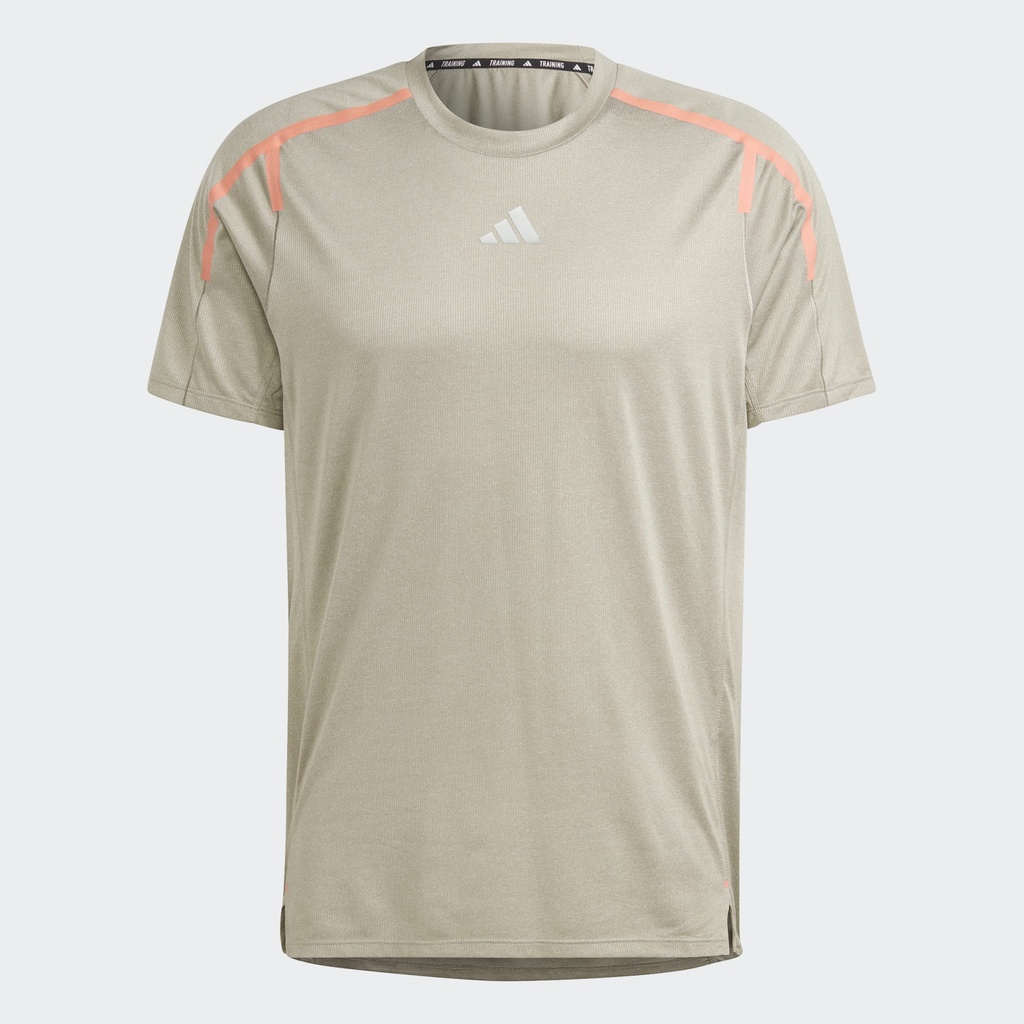 TEACH NOT PREACH WORKOUT T-SHIRT - Silver Pebble