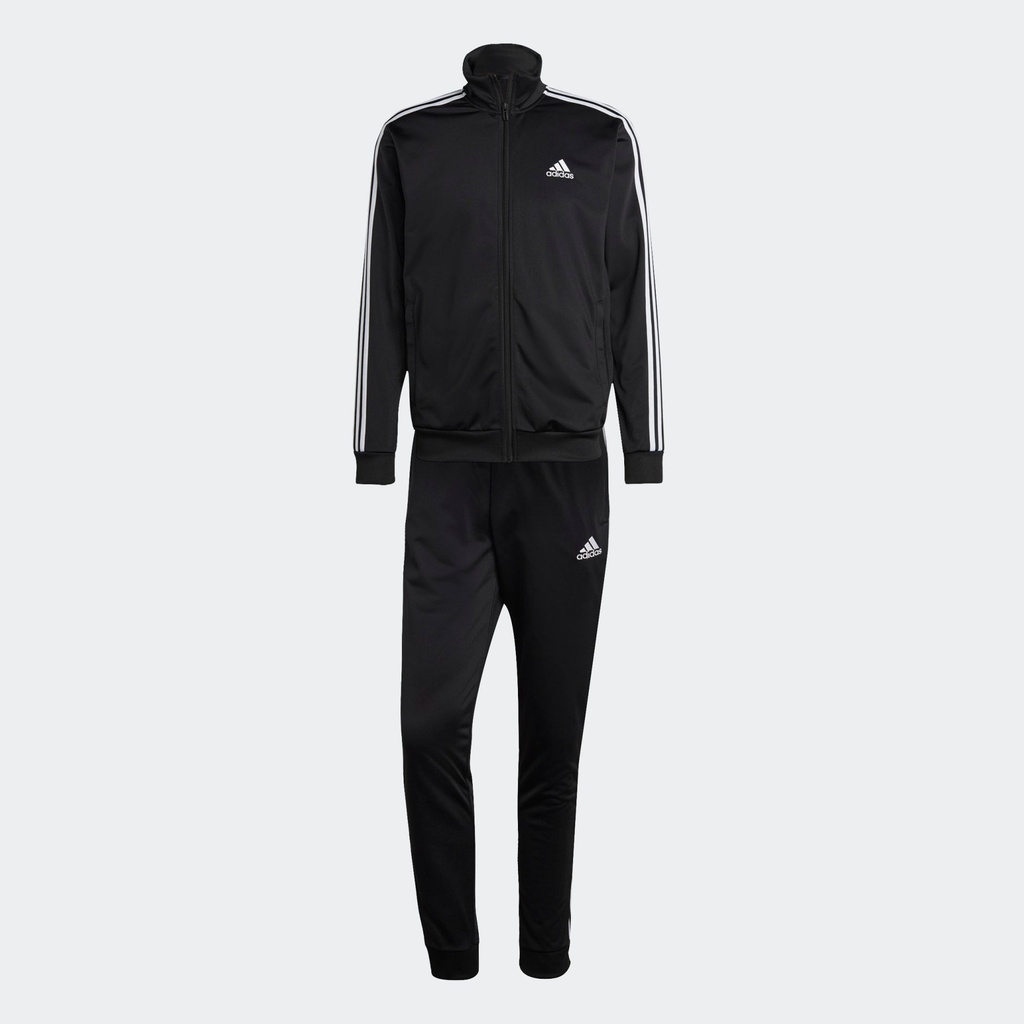 BASIC 3-STRIPES TRICOT TRACK SUIT - Black