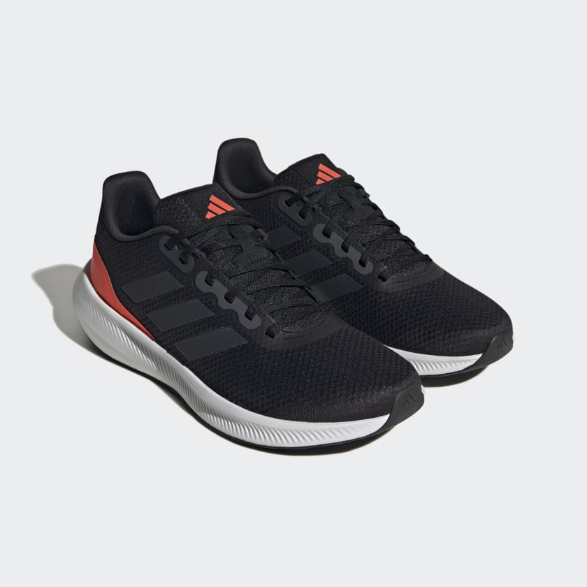 RUNFALCON 3.0 SHOES - Core Black / Carbon / Solar Red
