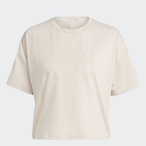 TRAIN ICONS 3 BAR LOGO T-SHIRT - Wonder Taupe