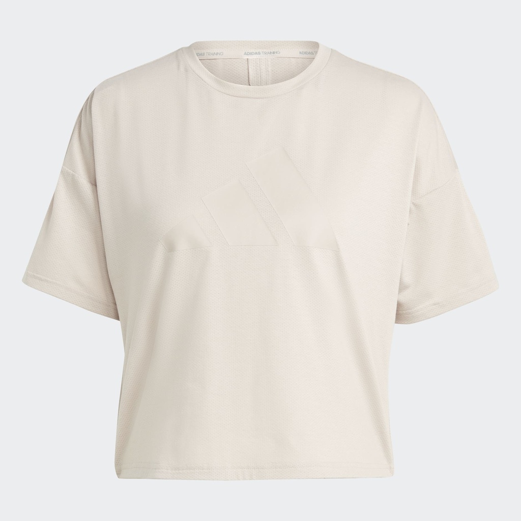 TRAIN ICONS 3 BAR LOGO T-SHIRT - Wonder Taupe