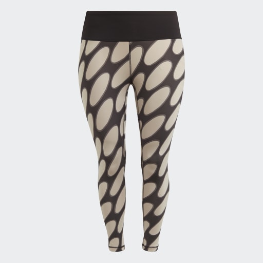 ADIDAS X MARIMEKKO OPTIME TRAINING 7/8 TIGHT PLUS SIZE - Black / Light Brown