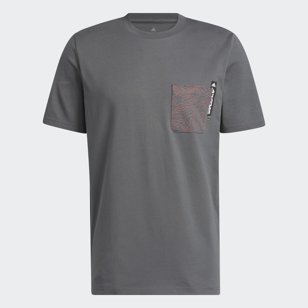 CITY ESCAPE GRAPHIC POCKET T-SHIRT - Grey Five