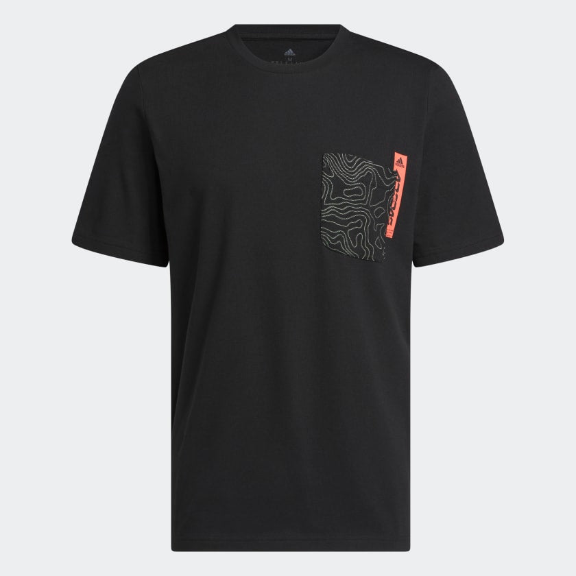 CITY ESCAPE GRAPHIC POCKET T-SHIRT - Black