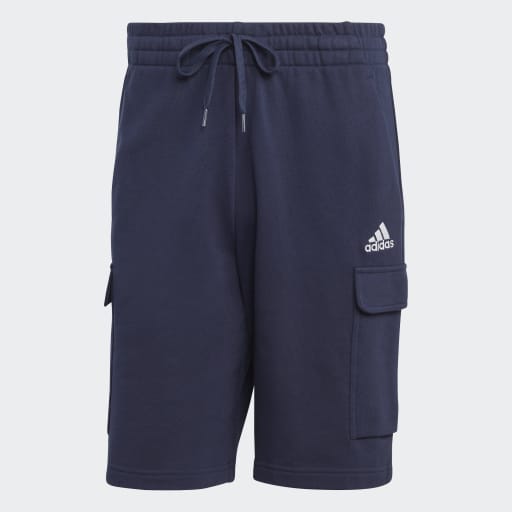 ESSENTIALS FRENCH TERRY CARGO SHORTS - Legend Ink