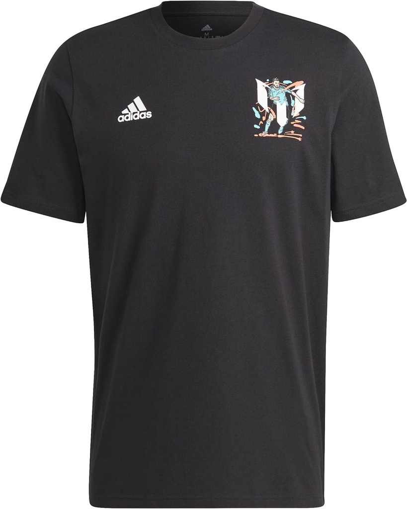 MESSI FOOTBALL ICON GRAPHIC T-SHIRT - Black