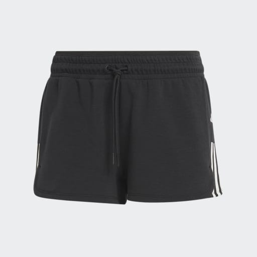 ADIDAS TRAIN ESSENTIALS TRAIN COTTON 3-STRIPES PACER SHORTS - HR7853