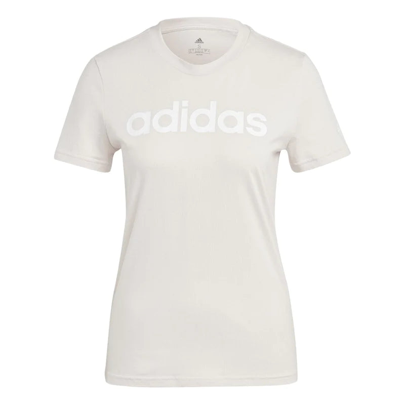 ESSENTIALS SLIM LOGO T-SHIRT - Wonder Quartz / White