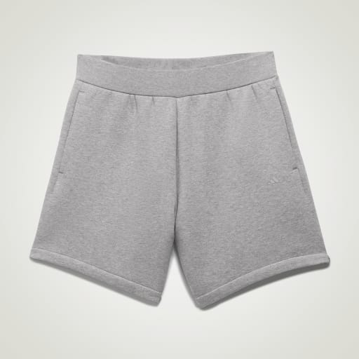 ADIDAS BASKETBALL HEATHER SHORTS - Dark Oatmeal Hth