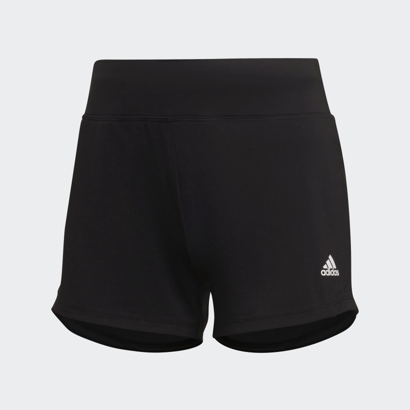 HIIT TRAINING KNIT SHORTS - Black / White