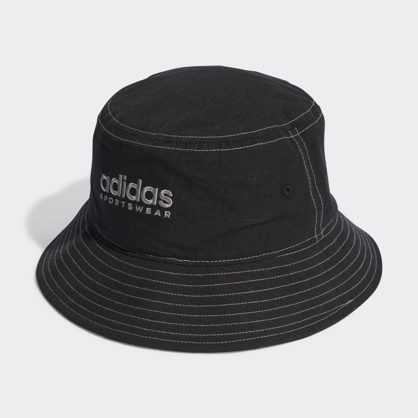CLASSIC COTTON BUCKET HAT - Black / White / Grey Three