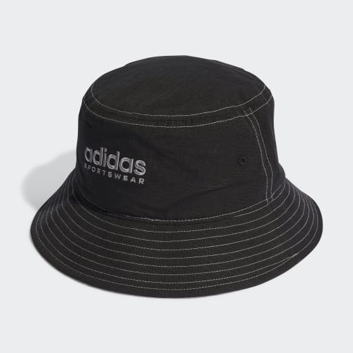 CLASSIC COTTON BUCKET HAT - Black / White / Grey Three