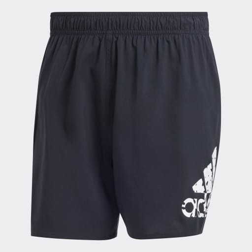 BIG LOGO CLX SHORT-LENGTH SWIM SHORTS - Black / White