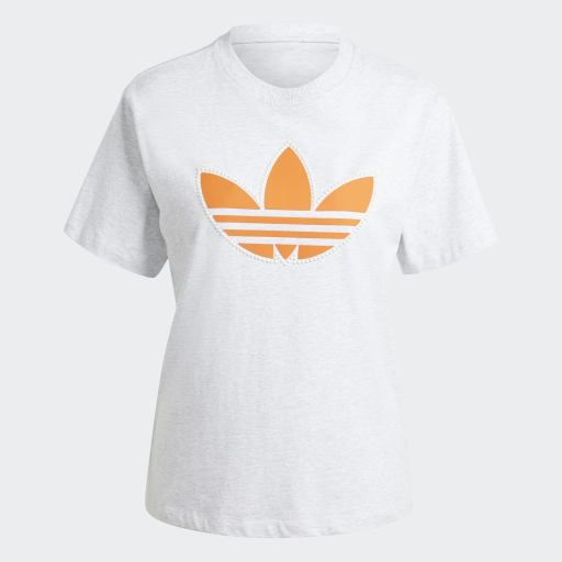 PEARL TREFOIL T-SHIRT - Light Grey Heather