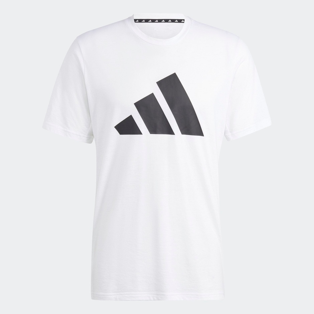 TRAIN ESSENTIALS FEELREADY LOGO TRAINING T-SHIRT - White / Black