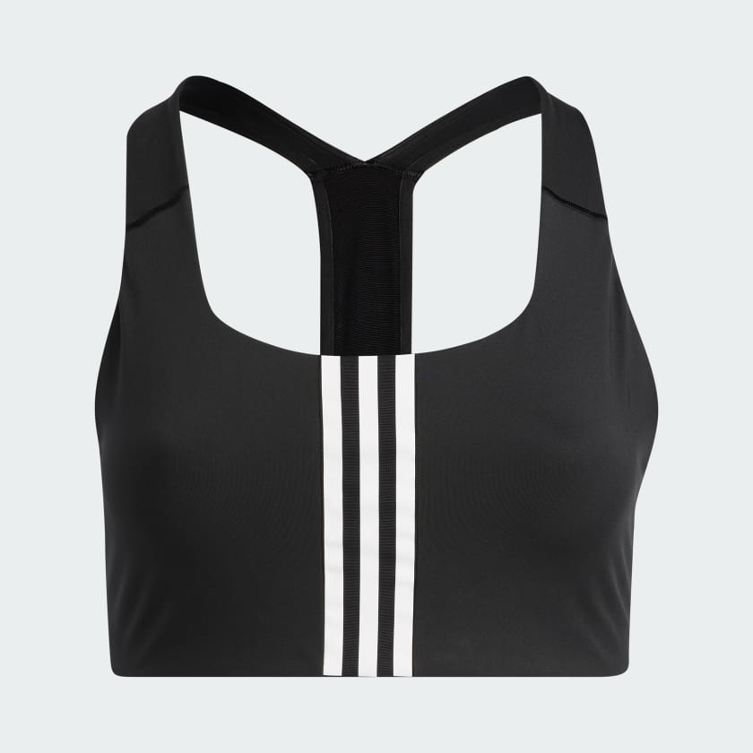 ADIDAS POWERIMPACT TRAINING MEDIUM-SUPPORT BRA (PLUS SIZE) - Black / White