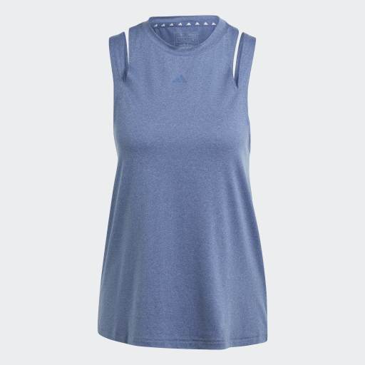 AEROREADY TRAIN ESSENTIALS 3 BAR LOGO TANK TOP - Crew Blue